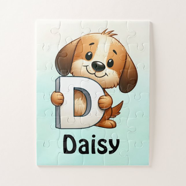 Cadeau pour enfant avec nom personnalisé puzzle (Vertical)