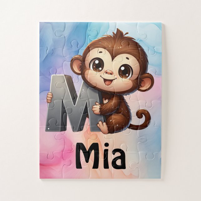 Cadeau pour enfant avec nom personnalisé puzzle (Vertical)