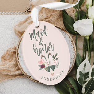 Cadeau pour la servante d'honneur   Nom et message