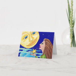 Cadeau pour le Carte pour notes de la Lune