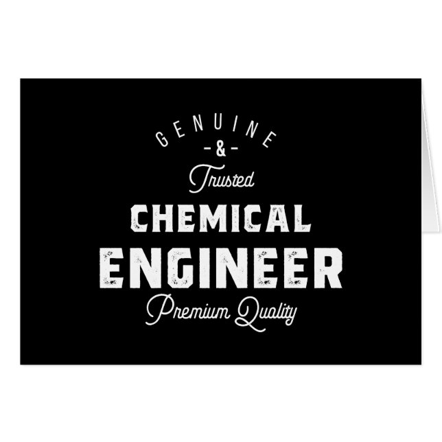 Cadeau pour l'ingénieur chimique (Devant horizontal)