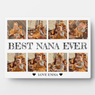 Cadeau Pour Nana Photo Collage Plaque Avec Eau