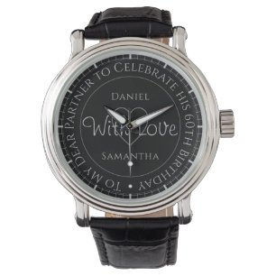Cadeau pour partenaire pour sa montre de 60e anniv