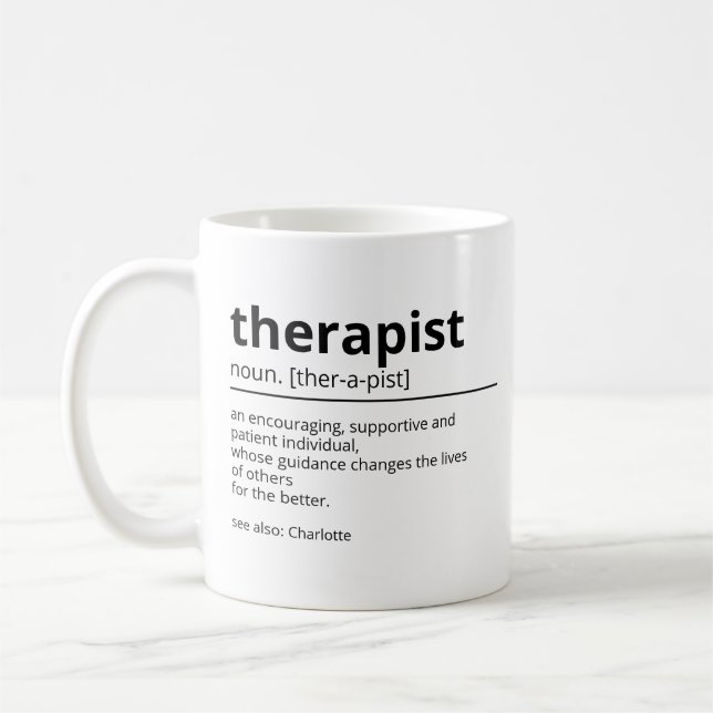 Cadeau pour Thérapeute - Chope de définition pour  (Gauche)