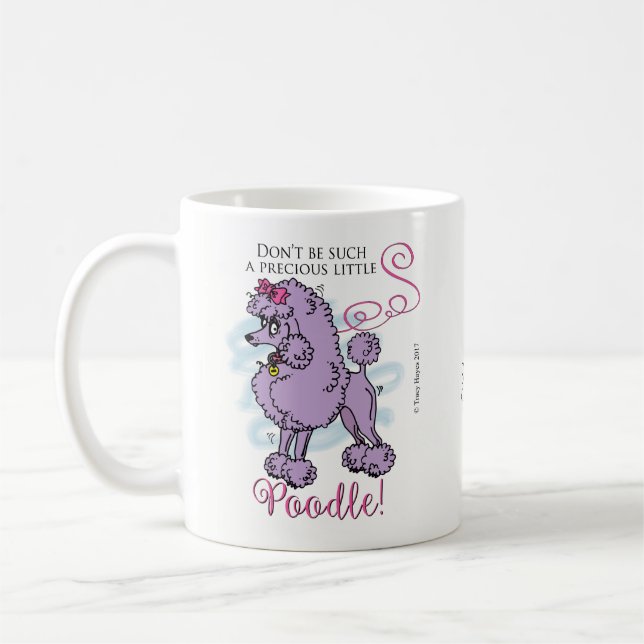 Cadeau précieux de tasse de café de caniche (Gauche)
