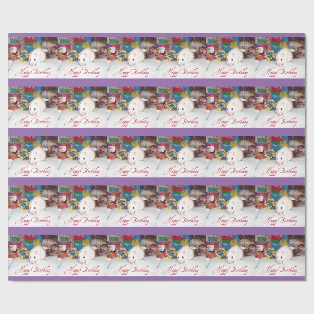 Cadeau Rat d'animal familier, Marta, papier d'emballage (Plat)