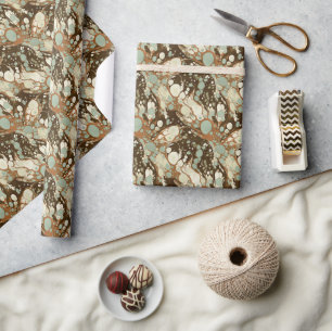 Cadeau Réplique en papier marbré Suminagashi