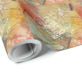 Cadeau Rêve des Caraïbes - Papier d'enveloppement