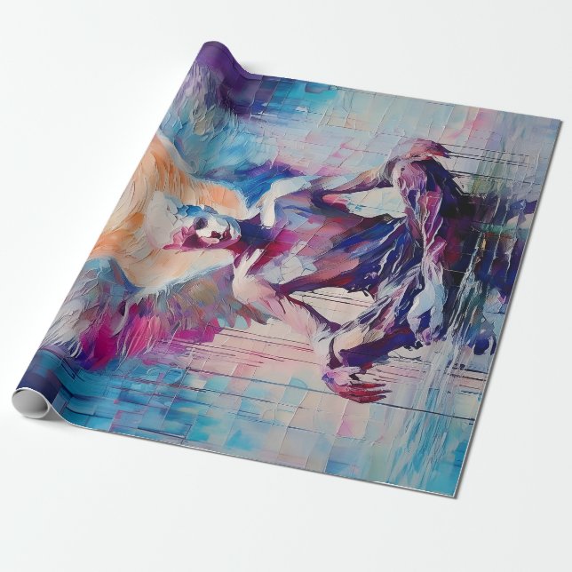 Cadeau Reverence & Sunrise, Collage de papier Angel Guard (Déroulé)