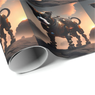 Cadeau Robot Staffordshire Bull Terrier, Papier enveloppa