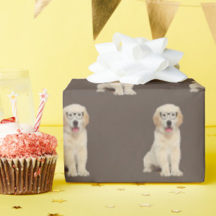 Cadeau Robuste En Or Avec Papier À Verres