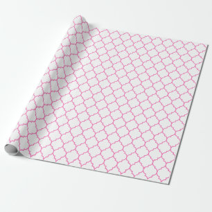 Cadeau Rose de Quatrefoil de Marocain sur le papier