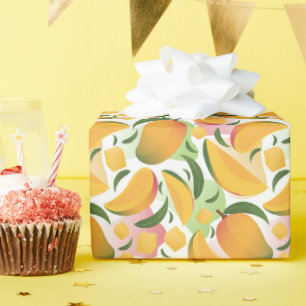 Cadeau Rouleau de papier à Motif de mangue moderne