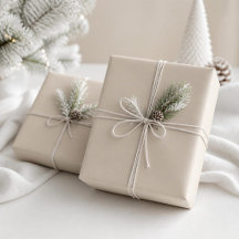 Rouleau de papier d'emballage beige clair moderne