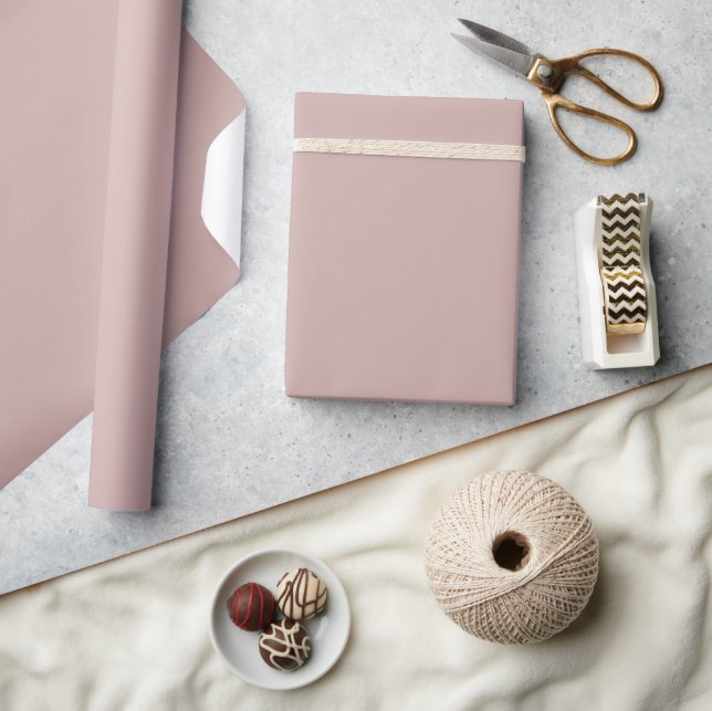 Cadeau Rouleau de papier d'emballage couleur unie rose po (Artisanat)