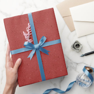 Cadeau Rouleau de papier d'emballage rouge à motif grunge