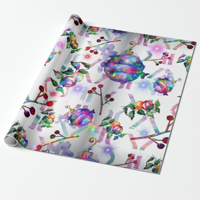 Cadeau Rouleau de papier d'enveloppement de Noël chinois (Déroulé)