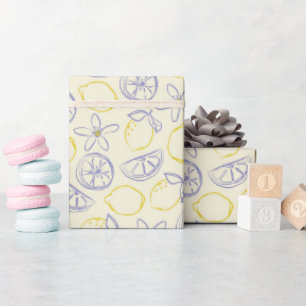 Cadeau Rouleau de papier Motif à capuchon Citron
