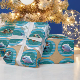 Cadeau Rouleaux en papier d'emballage Bubbly Seas 1