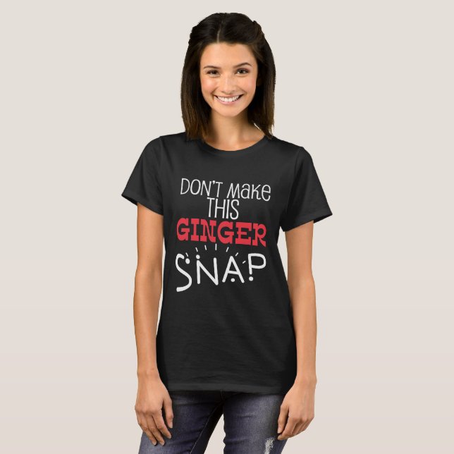 Cadeau roux drôle de femmes de T-shirt d'hommes de (Devant entier)
