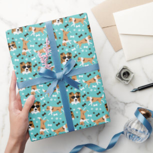 Cadeau Shetland Sheepdog Shelter Aqua Wrapping Papier