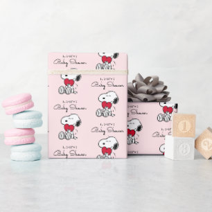Cadeau Snoopy Baby Shower Little Sweetheart papier cade