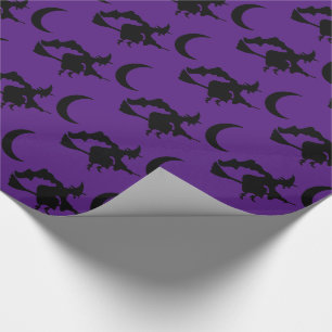 Cadeau Sorcière volante Purple & Papier d'enveloppement n