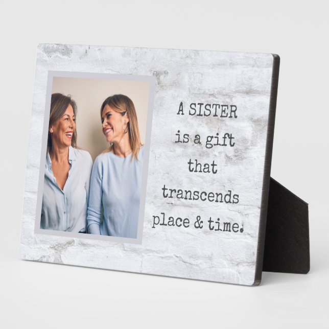 Cadeau spécial ! Plaque photo SISTER avec Easel (Côté)
