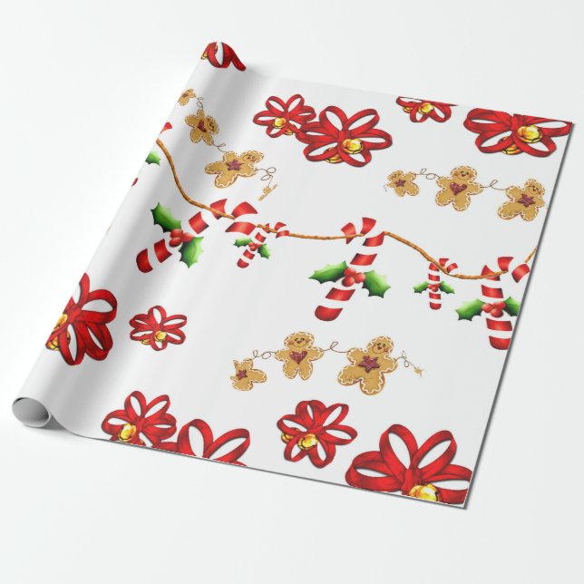 Cadeau Sucre de canne, papier d'emballage de lustre de (Déroulé)