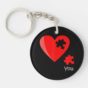 Cadeau T-shirt de la Saint-Valentin Puzzle de cœur