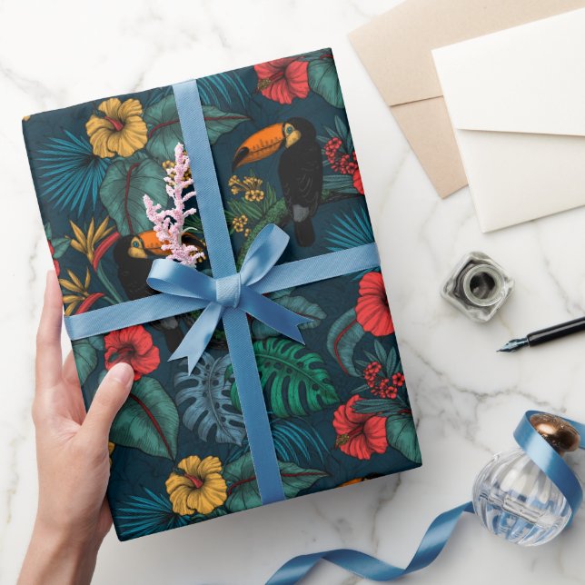 Cadeau Toucan jardin 2 papier d'emballage (Cadeaux)