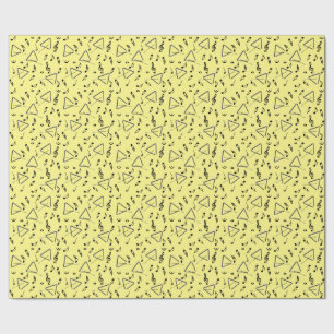 Cadeau Triangle Music Notes Enveloppement Papier