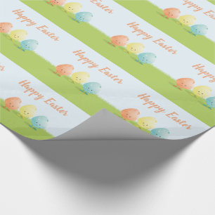 Cadeau Trois papier d'emballage des oeufs de pâques  