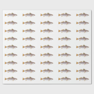 Cadeau Truite tachetée - papier d'emballage repéré de