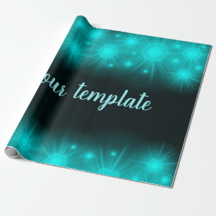 Cadeau unique, brillant papier d'enveloppement, coloré, f