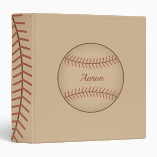 Cadeau vintage personnalisé Classeur de baseball