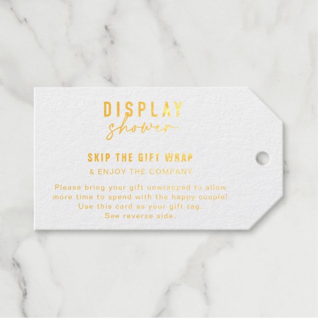 Cadeaux Afficher les inserts de douche et les étiquettes c (Recto (horizontal))