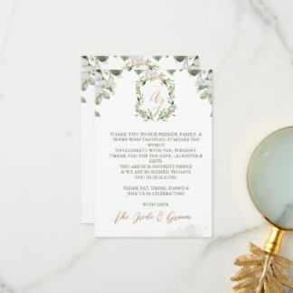 Cadeaux Cartes de remerciements Mariages officiels