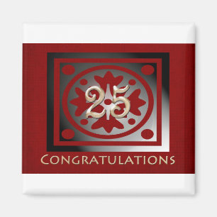 Cadeaux d'anniversaire de l'employé Magnet rouge p