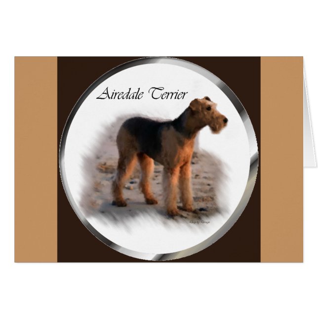 Cadeaux d'art Airedale Terrier (Devant horizontal)