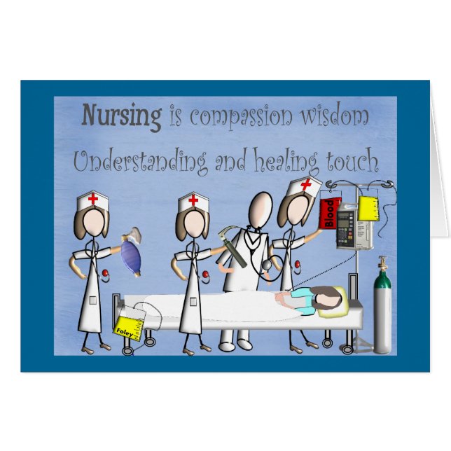 Cadeaux d'art infirmière (Devant horizontal)