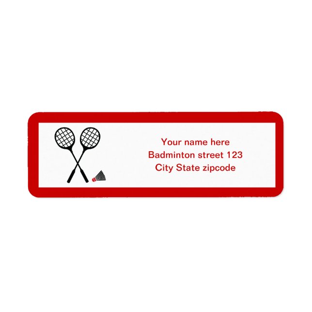 Cadeaux de badminton, raquette et billetterie pers (Devant)