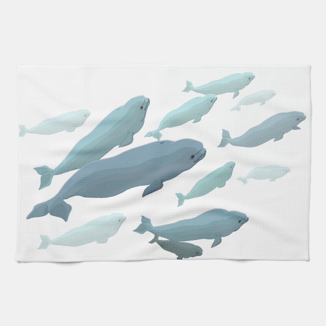 Cadeaux de baleine de serviettes de plat de (Horizontal)