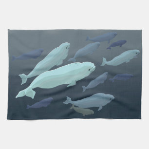 Cadeaux de baleine de serviettes de plat de