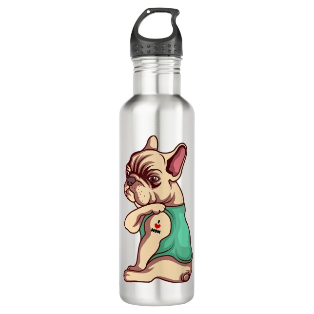 Cadeaux De Bouteilles D'Eau Visage De Chien França (Devant)
