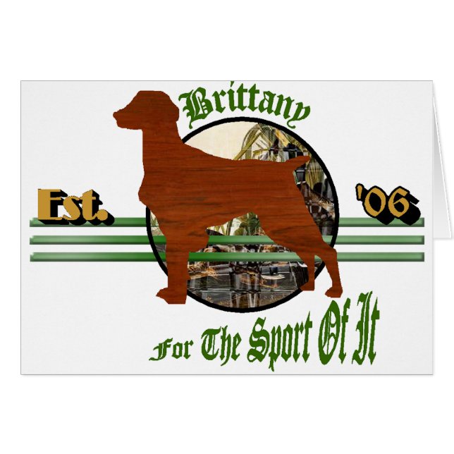 Cadeaux de Brittany Spaniel américain (Devant horizontal)