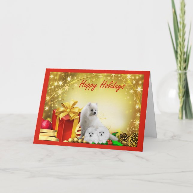 Cadeaux de cartes de Noël de Poméranie (Devant)
