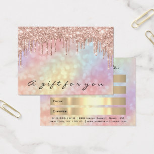 Cadeaux de certificat Drift maquillage holographiq