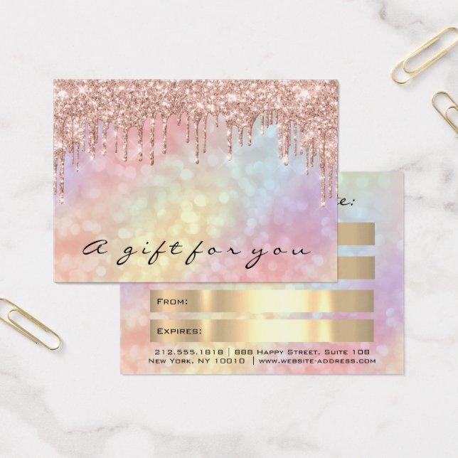 Cadeaux de certificat Drift maquillage holographiq (Bureau)