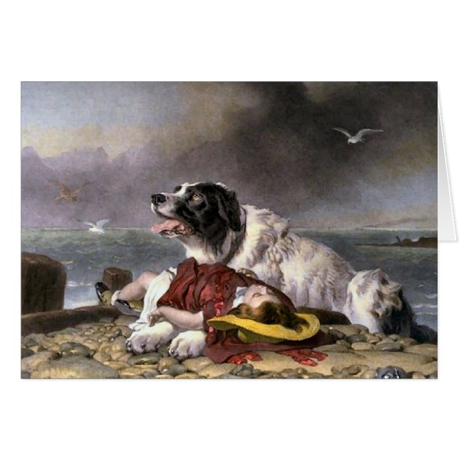 Cadeaux de chiens de Terre-Neuve (Devant horizontal)